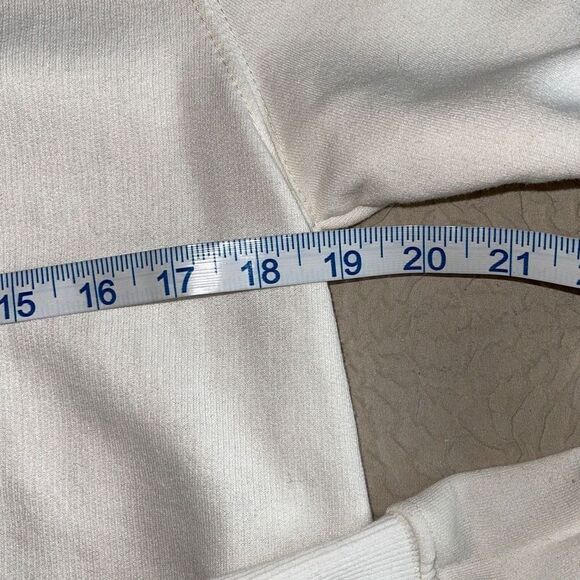 Friends Womens Pullover Hoodie Sweatshirt Long Sleeve Drawstring White Small - Picture 6 of 7